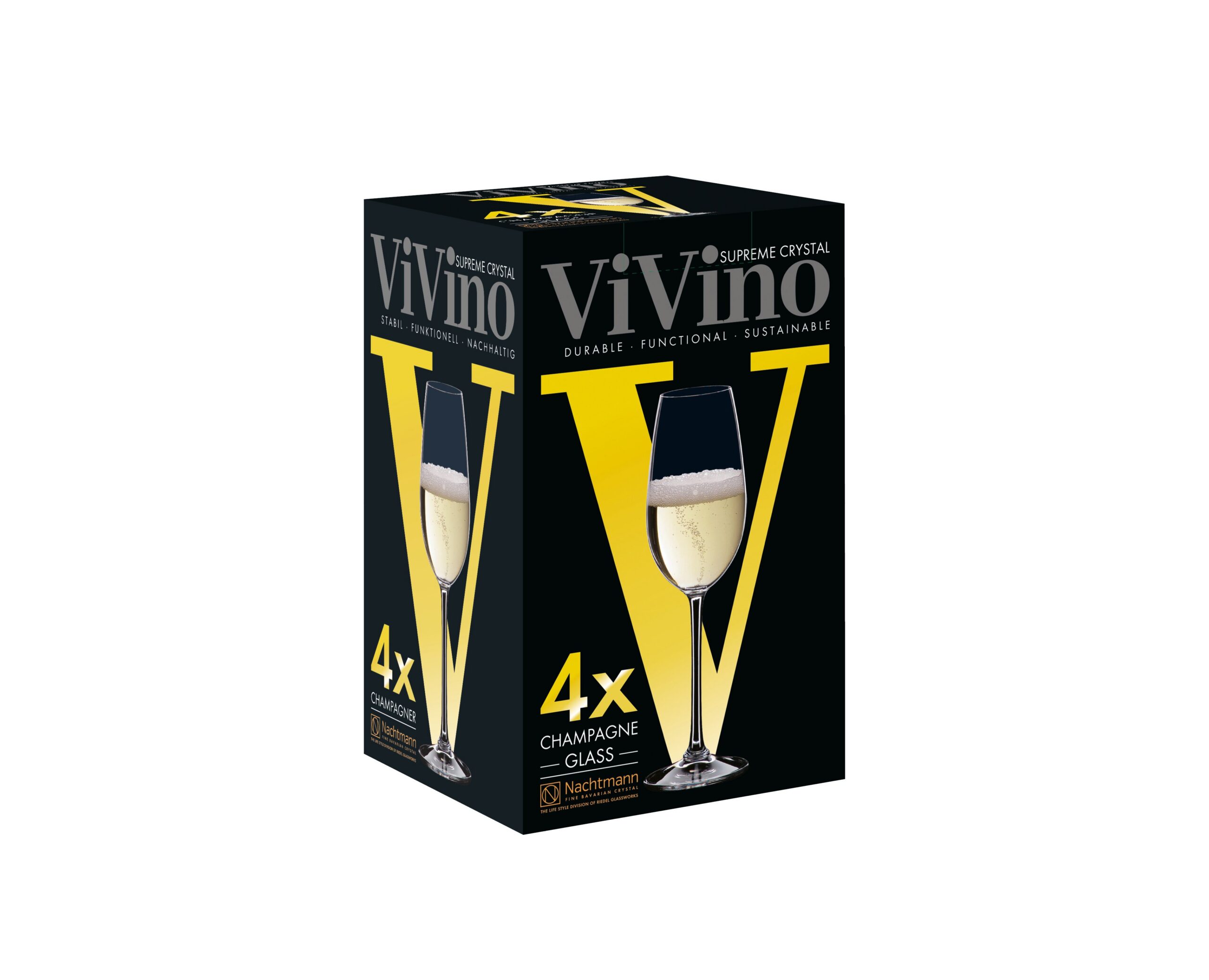 NACHTMANN Vivino Champagne Glass - Box of 4